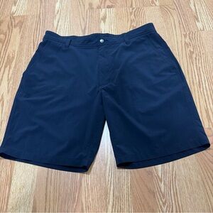 Men's FJ Navy Golf Flat Front Shorts